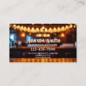 Kleurrijke Cocktails Professionele Bartender Busin Visitekaartje (Achterkant)