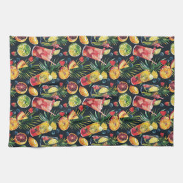 Kleurrijke cocktails theedoek