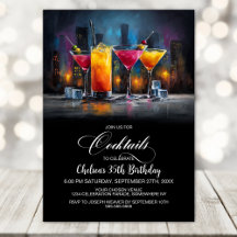 Kleurrijke Cocktails Verjaardagsfeest