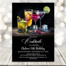 Kleurrijke Cocktails Verjaardagsfeestje