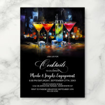Kleurrijke Cocktails Verloving Feest