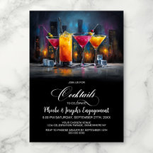Kleurrijke Cocktails Verloving Feest