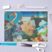 Kleurrijke collage op tissuepapier (Craft)