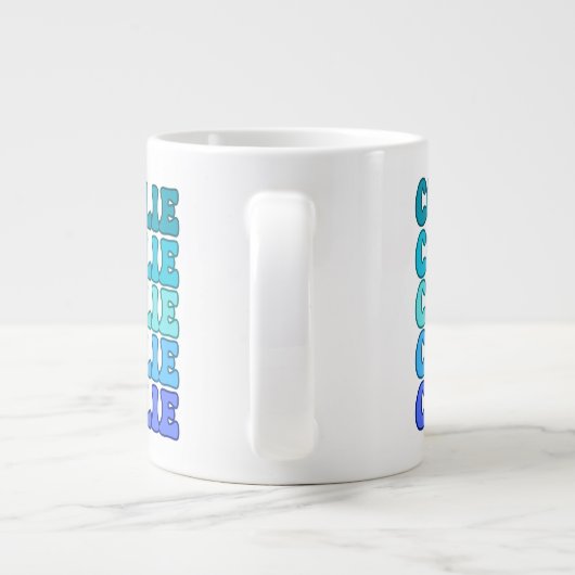 Kleurrijke Collie Mok (Achterkant)