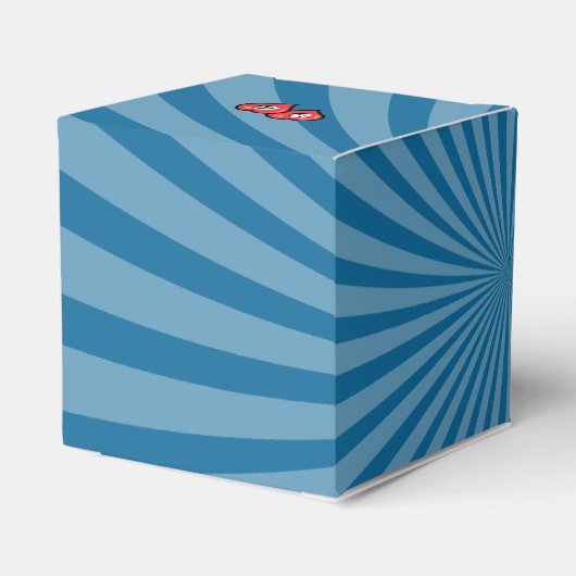 Kleurrijke Comic Book Pop Art Bruiloft Bedankdoosjes (Achterkant)