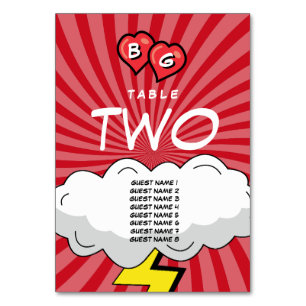 Kleurrijke Comic Book Pop Art Bruiloft Kaart