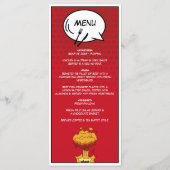 Kleurrijke Comic Book Pop Art Bruiloft Menu (Voorkant)