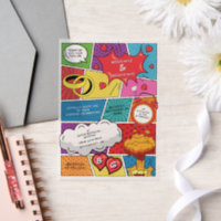 Kleurrijke Comic Book Pop Art Bruiloft