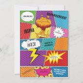 Kleurrijke Comic Book Pop Art Kids Verjaardagsfees Kaart (Voorkant)