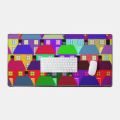 KLEURRIJKE COMMUNITY HUIZEN RESIDENTIEHUIS BUREAUMAT (Keyboard & Muis)