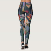 “Kleurrijke compositie” Kunst leggings (Achterkant)