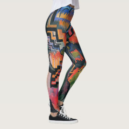 “Kleurrijke compositie” Kunst leggings