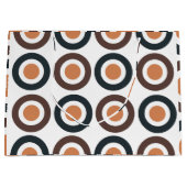 Kleurrijke concentrische cirkels verjaardag groot cadeauzakje (Voorkant)