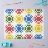 Kleurrijke concentrische cirkels verjaardag tissuepapier (Craft)