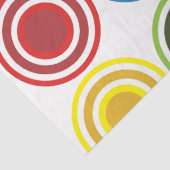 Kleurrijke concentrische cirkels verjaardag tissuepapier (Detail)
