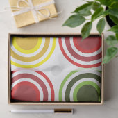 Kleurrijke concentrische cirkels verjaardag tissuepapier (Geschenk)