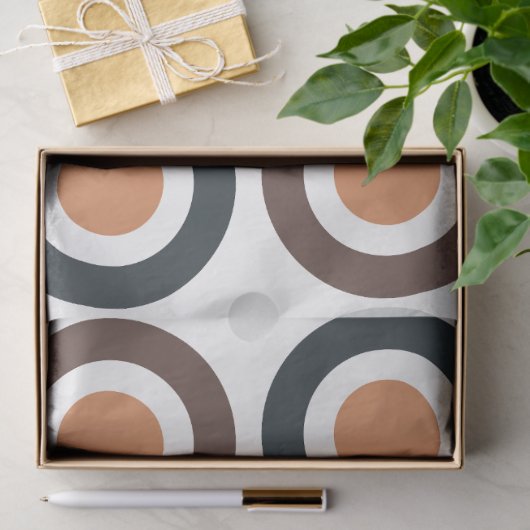 Kleurrijke concentrische cirkels verjaardag tissuepapier (Geschenk)