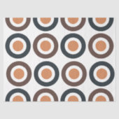 Kleurrijke concentrische cirkels verjaardag tissuepapier (Voorkant)