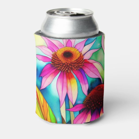 Kleurrijke Coneflower Cooler om Drinken gekoeld te (Blikje Achterkant)