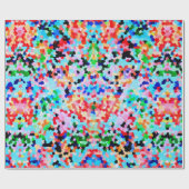 Kleurrijke Confetti Abstract Mozaïek Patroon Strop Cadeaupapier (Vlak)