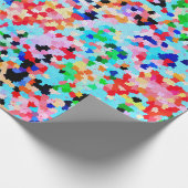 Kleurrijke Confetti Abstract Mozaïek Patroon Strop Cadeaupapier (Hoek)