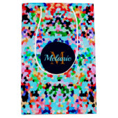 Kleurrijke Confetti Abstract Mozaïek Patroon Strop Medium Cadeauzakje (Voorkant)