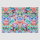Kleurrijke Confetti Abstract Mozaïek Patroon Strop Tissuepapier (Voorkant)