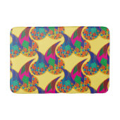 Kleurrijke confetti abstracte Paisley Rainbow-drup Badmat (Voorkant)