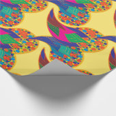 Kleurrijke confetti abstracte Paisley Rainbow-drup Cadeaupapier (Hoek)