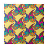 Kleurrijke confetti abstracte Paisley Rainbow-drup Tegeltje (Voorkant)
