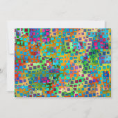 Kleurrijke Confetti & Brushstrokes Graduation Part Kaart (Achterkant)