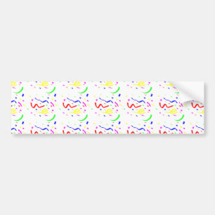 Kleurrijke Confetti Bumpersticker