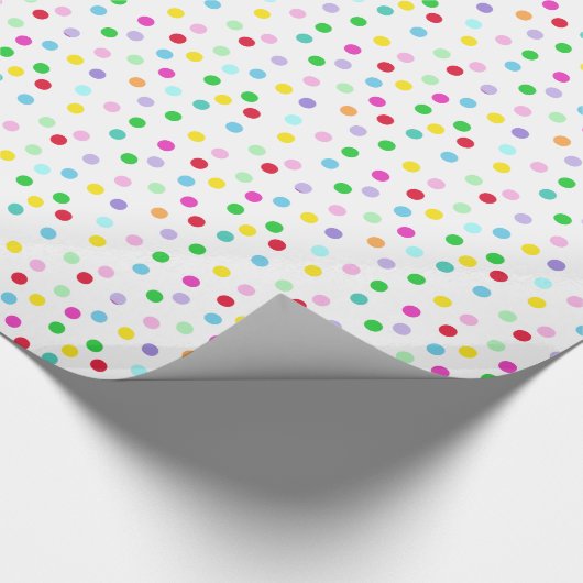 Kleurrijke Confetti Cadeaupapier (Hoek)