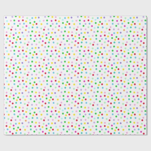 Kleurrijke Confetti Cadeaupapier (Vlak)