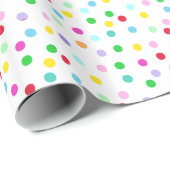 Kleurrijke Confetti Cadeaupapier (Rol Hoek)