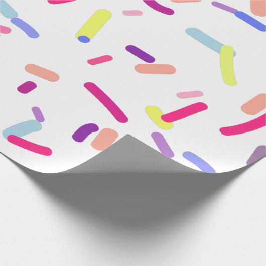 Kleurrijke Confetti Cadeaupapier (Hoek)