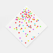 Kleurrijke Confetti Children's Birthday Party Servet (Hoek)