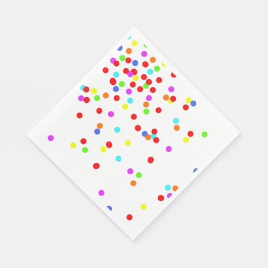 Kleurrijke Confetti Children's Birthday Party Servet (Hoek)