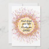 Kleurrijke Confetti dat is waarom je Kaart SCHUINE (Voorkant)