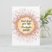 Kleurrijke Confetti dat is waarom je Kaart SCHUINE (Staand voorkant)