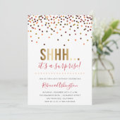 Kleurrijke Confetti | Gouden feestdag Kaart (Staand voorkant)