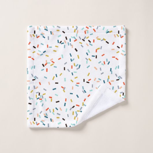 Kleurrijke Confetti Herfst Pattern Bad Handdoek (Wasdoekje)