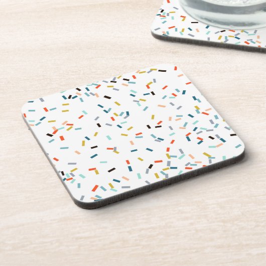 Kleurrijke Confetti Herfst Pattern Bier Onderzetter (Linkerzijde)