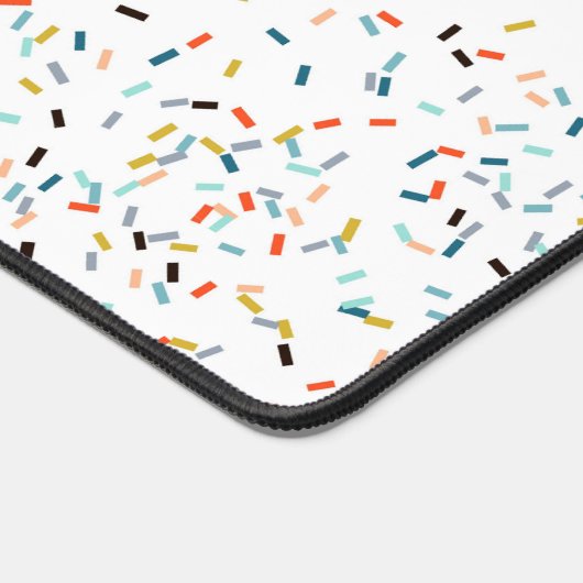Kleurrijke Confetti Herfst Pattern Bureaumat (Hoek)