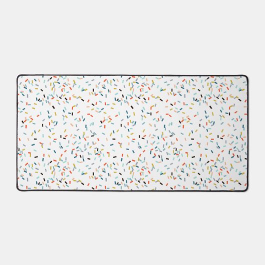 Kleurrijke Confetti Herfst Pattern Bureaumat (Voorkant)