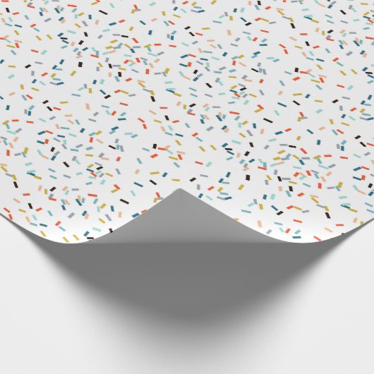 Kleurrijke Confetti Herfst Pattern Cadeaupapier (Hoek)
