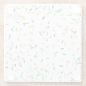 Kleurrijke Confetti Herfst Pattern Glazen Onderzetter (Achterkant)