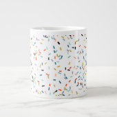 Kleurrijke Confetti Herfst Pattern Grote Koffiekop (Voorkant)