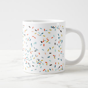 Kleurrijke Confetti Herfst Pattern Grote Koffiekop