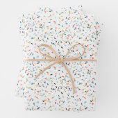 Kleurrijke Confetti Herfst Pattern Inpakpapier Vel (In situ)